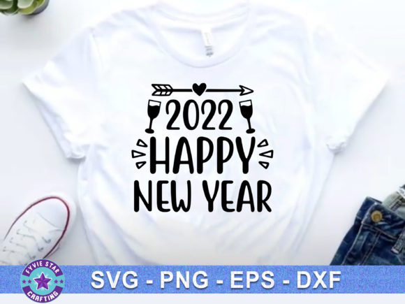 2022 Happy New Year Graphics for T-Shirt Designs