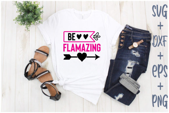 Be Flamazing: A Vibrant T-Shirt Design for Your Brand