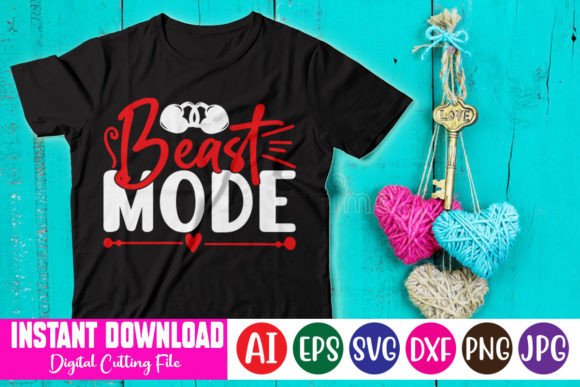 Beast Mode: A Versatile Graphic for T-Shirt Designs