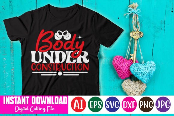 Body Under Construction: A Versatile Graphic for T-Shirt Designs