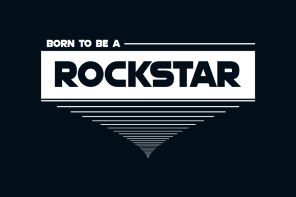 BORN to BE a ROCKSTAR: A Bold Embroidery Design