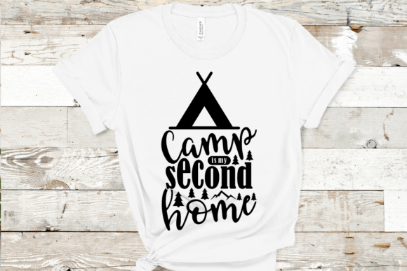 Camp is My Second Home: A Versatile Embroidery Design