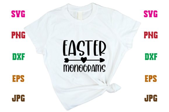 Easter Monograms: Perfect Graphics for T-Shirt Designs
