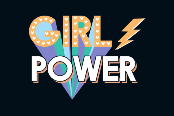 GIRL POWER Graphics for T-Shirt Designs and More
