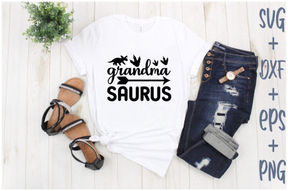 Grandma Saurus: A Charming Graphics Choice for T-Shirt Designs