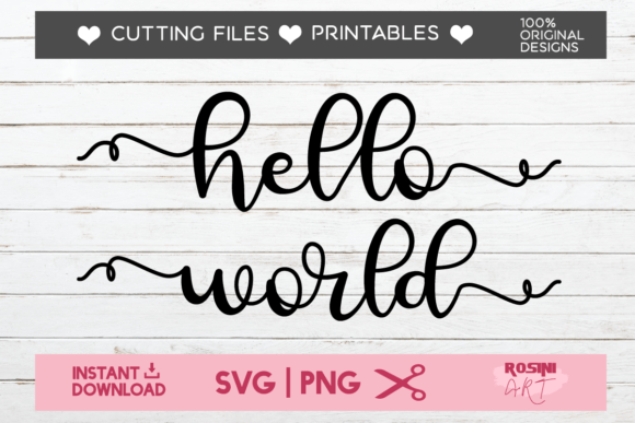 Hello World: A Versatile Graphics Asset for T-Shirt Designs and More