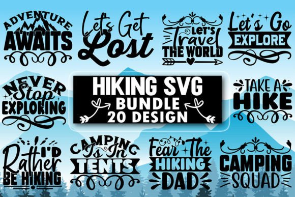 Hiking SVG Design Bundle: A Versatile Embroidery Asset