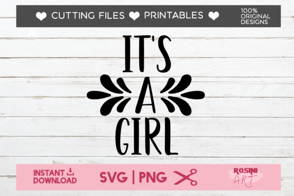 It's a Girl: Perfect Graphics for T-Shirt Designs