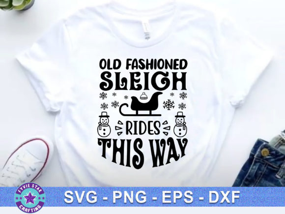 Old Fashioned Sleigh Rides: A Versatile T-Shirt Graphics Asset