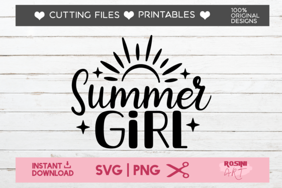 Summer Girl: A Versatile Graphic for T-Shirt Designs